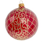 Украшение новогоднее Шар "Венецианская сетка ", L10 W10 H11см