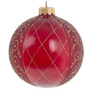 Украшение новогоднее Шар "Венецианская сетка ", L10 W10 H11см