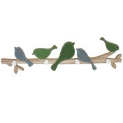 Вешалка на четыре крючка, L48 W4,5 H13 см