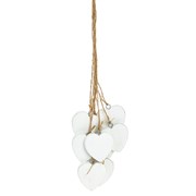 Изделие декоративное подвесное "Сердце", набор из 12 шт, L14 W5 H22 см