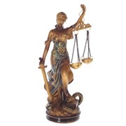 Фигурка декоративная "Фемида", L10 W8,5 H20 см