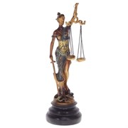 Фигурка декоративная "Фемида", L10 W10 H32 см