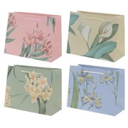 Пакет подарочный (бумага, плотность 210г/м2, блок 12шт), L23 W10 H18 см, 4в.