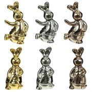 Фигурка декоративная "Заяц", L4,5 W4 H10 см, 6в.