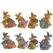 Копилка "Заяц", L8 W8 H11 см, 8в.