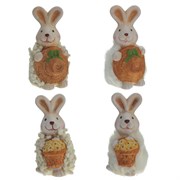 Фигурка декоративная "Заяц", L7 W8 H12 cм, 4в.