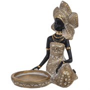 Подсвечник "Африканка", L18 W12 H18,5 см