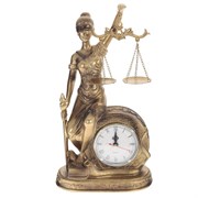Часы настольные декоративные "Фемида", L17 W11 H33 см, (1xАА не прилаг.)