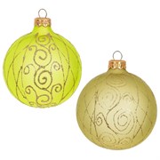 Украшение новогоднее Шар "Венецианская сетка ", L8 W8 H9 см, 2в.