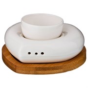 Набор для завтрака "Native" 2пр.: подставка д/яйца + солонка 10*9,5 см H=4,5 см