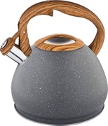 Чайник agness со свистком 3,0 л термоаккумулирующее дно, индукция