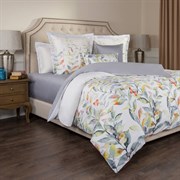 Кпб евро "Гармоника",хлопок 100%,цветы+серый,под 200х220 -1 шт , пр 240х240 -1 шт , нав 70х70х5-2шт