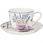 Чайный набор на 1 персону "Прованс лаванда" 2 пр. 500 мл