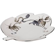 Блюдо "Котики", L=21 см 22*17,5 см