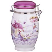 Емкость для сыпучих продуктов "Лавандовая весна" H=20 см / 1100 мл