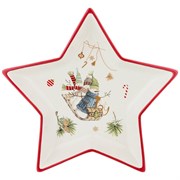 Блюдо "Зимняя забава" 25*25*3,5 см