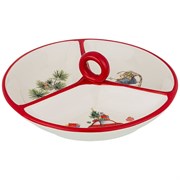 Менажница "Зимняя забава" 22*22*8 см