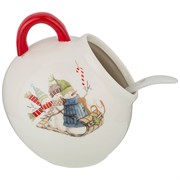 Солонка с ложкой "Зимняя забава" 9*9*10 см / 170 мл