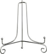 Комплект подставок для тарелок из 5 шт 25*15 см H=22 см цвет - серебро