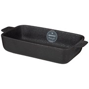 Блюдо прямоугольное с ручками bronco "Midnight" 29*14*6 см