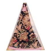 Полотенце круглое кухонное d75 см "Этника", 100% хлопок, синий,