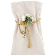 Набор для сервировки стола салфетка+мешочек"роскошь",шампань,40х40 см ,100%х/б