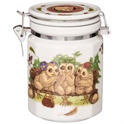 Банка с крышкой lefard "Совы" 15*10 см 800 мл