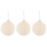 Набор елочных шаров из 3-х шт коллекция "Ледяная слеза" D=10 см