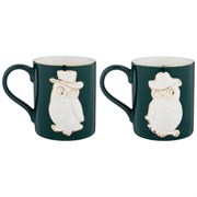 Набор кружек lefard "Animal world" сова 2 шт 380 мл