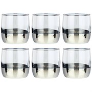 НАБОР СТАКАНОВ ИЗ 6 ШТ "ЧЕРНОЕ МОРЕ ДЕМИ СЕРЕБРО" 310 МЛ
