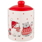 Банка для сыпучих продуктов коллекция "Christmas gift" 10x10x14.2 см