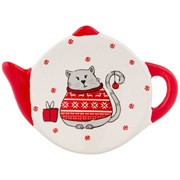 Набор подставок для чайных пакетиков из 2 шт коллекция "Christmas gift" 11.8x9x1.7 см