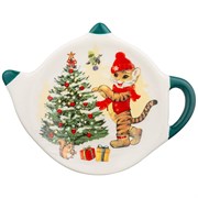 Подставка под чайные пакетики "Тигриные истории" 12*8,5*1,5 см