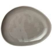 Тарелка закусочная bronco "Meadow" 25*19 см серая
