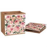 Комплект бумажных пакетов из 4 шт "Винтаж. пионы" 20*20*15 см