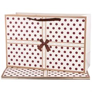 Комплект бумажных пакетов из 4 шт "Горошек"