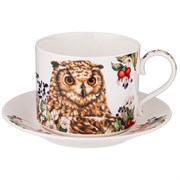 Чайная пара lefard "Лесная сказка" сова 300 мл