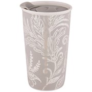 Кружка с пластиковой крышкой "Кофемания" 430 мл