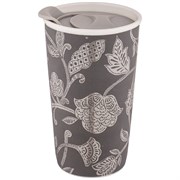 Кружка с пластиковой крышкой "Кофемания" 430 мл