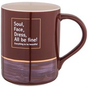 Кружка lefard "Break time" 400 мл теплый беж