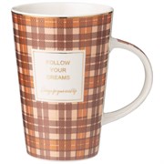 Кружка lefard "Break time" 450 мл в клеточку