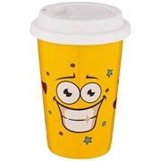 Кружка lefard smile с крышкой 400 мл