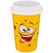 Кружка lefard smile с крышкой 400 мл