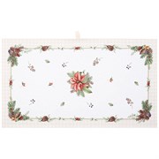 Полотенце "Celebration",40х70 см , 100% хлопок,бежевый,твил, клетка