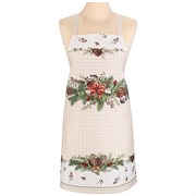 Фартук "Celebration", 100% хлопок,бежевый,твил, клетка