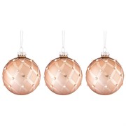 Набор шаров из 3-х шт коллекция "Блеск" D=8 см