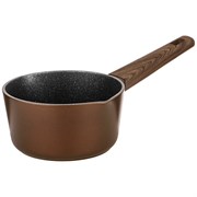 Ковш agness "Spicy" с "мраморным" антипригар.покрытием 1,4 л, 16*8.5 см цвет: шоколад