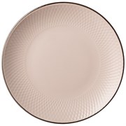 Тарелка подстановочная 24 см коллекция "Графика" цвет:бежевый песок