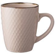 Кружка 320 мл коллекция "Графика" цвет:бежевый песок
