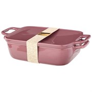 Блюдо для запекания с крышкой bronco "Fusion" 600 мл брусничное